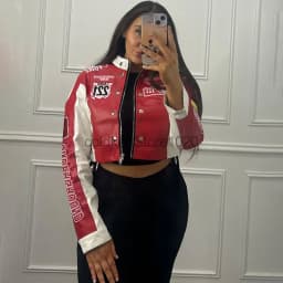 Nová dámská módní hipster bunda s potiskem písmen Y2K, hipsterské motocyklové bundy, jarní a podzimní jednořadý ležérní kabát - náhled 2