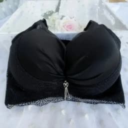 Podprsenka s push-up vyztužením 12 cm, ztluštěná pro malý hrudník, AB košíček, pohodlná podprsenka bez kostic s širokými bočními křidélky, bez rozlití, bezešvá - náhled 2