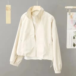 2025 Women's Short Jacket Spring Autumn New Casual Femme Windbreaker Stand Collar Tooling Jacket Bas