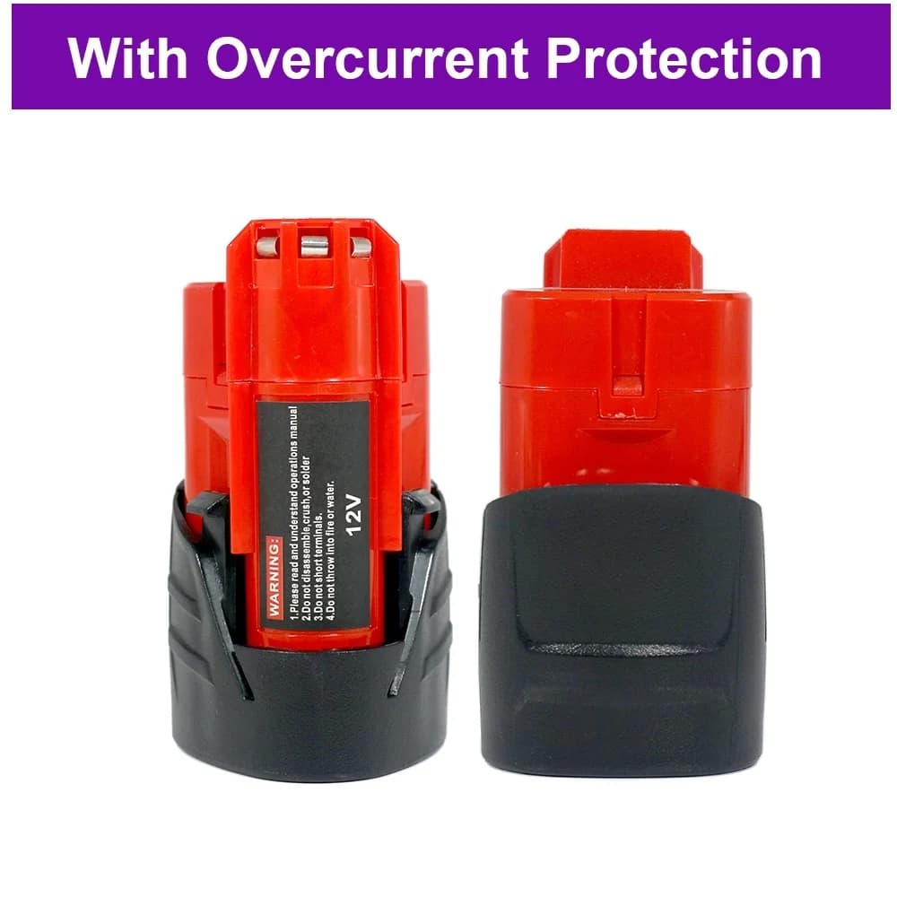 2500mAh 3Ah 12V pro Milwaukee M12 18650 lithiová baterie 12V XC 48-11-2411 48-11-2420 48-11-2410 12V akumulátorové nářadí Baterie