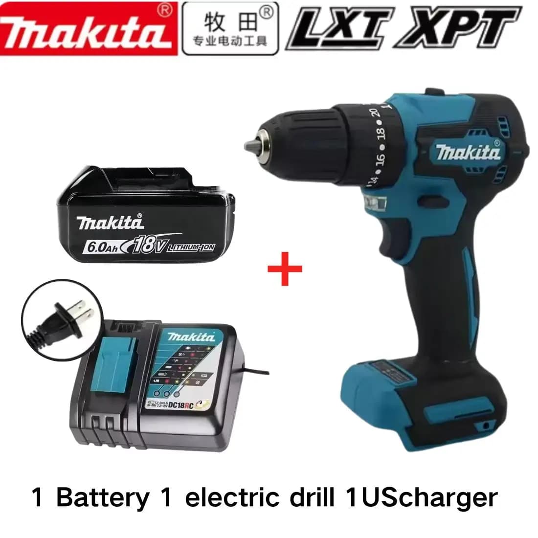 100% nuevo Original Makita DDF487 taladro inalámbrico， destornillador de impacto eléctrico sin escobillas herramienta dobíjecí