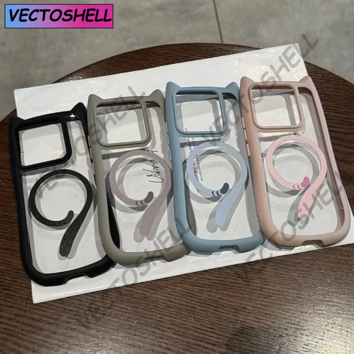 Luxusní magnetický kryt s kočičími ušima pro Xiaomi 15 Ultra 14 Pro 14 Redmi Note 13 5G s odolnou střechou a bezdrátovým nabíjením