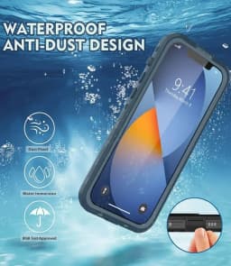 Plně uzavřený průhledný vodotěsný kryt IP68 pro iPhone 16 15 14 Plus 13 12 11 Pro Max Mini XS XR X nárazuvzdorný kryt s ochranou obrazovky - náhled 2