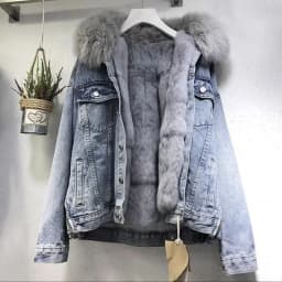 Americká vintage džínová bunda s dlouhým rukávem, krátká dámská odnímatelná retro bunda s knoflíky, čistá barva, vysoký pas, ležérní, podzim 2025 - náhled 6