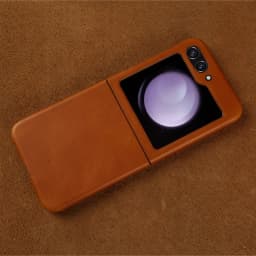 Prémiové pouzdro z pravé kůže pro Samsung Galaxy Z Flip5 Cover Z FLip4 flip3 Vintage olejově voskovaný vzor Ochranné pouzdro pro telefon - náhled 6