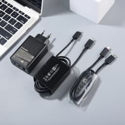 65W Samsung Trio Charger EU Super Fast Charge Adapter 1/1,8m Type-C Pd kabel pro Galaxy S25 S24 S23 S22 S21 Ultra Z Fold 6 7 5G - náhled 2