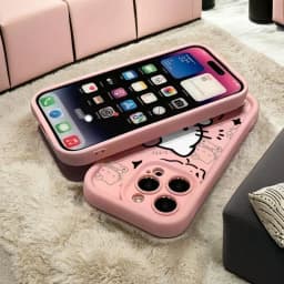 Sanrio Ins Hello Kitty telefon kryt pro iPhone X XR XS 7 8 Plus 16 15 14 13 11 12 Pro Max Y2k dívčí průhledný dárek silikonový kryt proti pádům - náhled 2