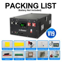 DIY 48V LiFePO4 baterie Obudowa Box Case s JK 16S 200A Smart BMS 51.2V DIY sady 2A Active Balancer domácí systém pro ukládání energie - náhled 5