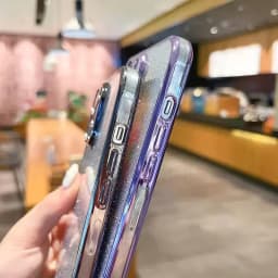 Luxusní třpytivé pouzdro s gradientním pokovením pro Samsung Galaxy A53 A52 A50 A34 A33 A32 A31 A70 A71 A72 A73 A23 4G5G silikonový zadní kryt - náhled 5