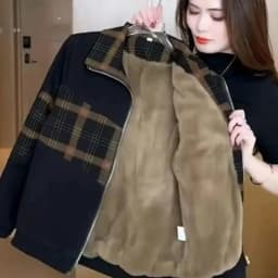 Dámský top z polyesterového vlákna bez rukávů, ležérní stylový zeštíhlující vintage styl, krátká fleecová bunda - náhled 3