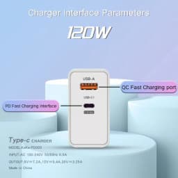 120W super rychlá nabíječka Pro adaptér originální rychlá nabíječka USB-C PD 3.0 QC 4.0 pro Xiaomi 13 12 Redmi Note 12 EU UK US zástrčka 2025 - náhled 5