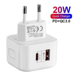 2portový PD konektor 20W USB typu C QC3.0 rychlonabíjecí adaptér do zásuvky pro iPhone 14 13 12 ProMax nabíjecí konektor příslušenství pro telefony - náhled 2