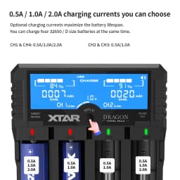 XTAR VP4L PLUS Nabíječka lithiových baterií 18650 Tester kapacity a napětí AA/AAA Multimetr pro dobíjecí baterie - náhled 5