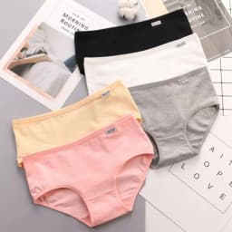 3 ks/sada kalhotek pro plus size pro ženy, spodní prádlo, bavlněné dívčí kalhotky, jednobarevné sexy spodní prádlo, dámské kraťasy, kalhotky 3XL/4XL - náhled 4