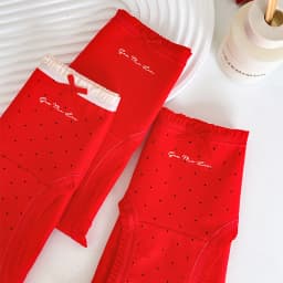3ks/sada dámských bavlněných kalhotek Good Lucky Red Spodní prádlo Prodyšné dívčí kalhotky Měkké spodní prádlo do pasu Pohodlné dámské spodní prádlo - náhled 6