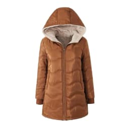 2025 Women's Long Puffer Coat Winter Fleece Lined Thickened Down Jacket Windproof Warm Quilted Parka