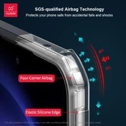 Pouzdro Xundd pro Samsung A55 5G Galaxy A55, nárazuvzdorné, s airbagem, akrylem a TPU zadní stranou, ultra průhledné - náhled 2