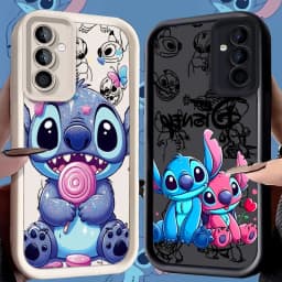 Stitch Pooh Bear Case for Samsung Galaxy S25 Ultra Plus S24 S23 S22 S21 S20 FE A73 A72 A71 A56 A55 A