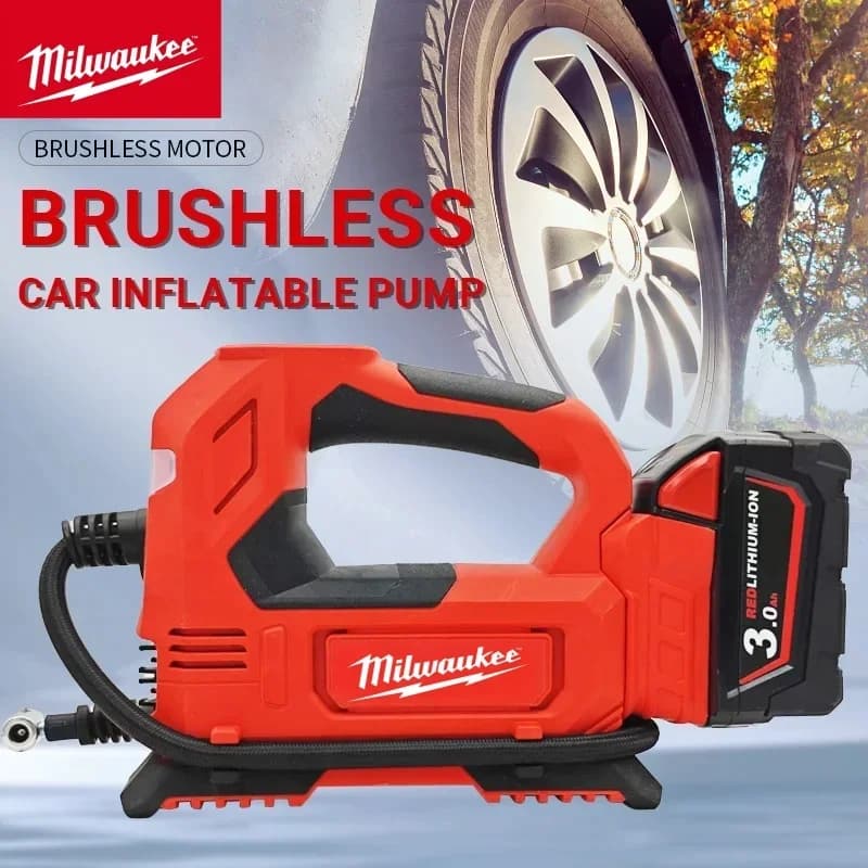 Akumulátorový elektrický vzduchový kompresor M18 150 PSI s digitálním tlakoměrem pro Milwaukee baterii PIN