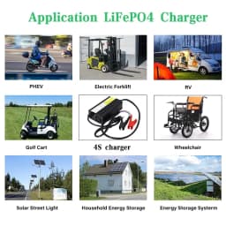 Nabíječka VariCore 14,6 V 12 V 10 A Lifepo4 110-220 V 4S 12 V lithium-železitophosfátová baterie s vysokým výkonem, svorka XT60 XT90 - náhled 5