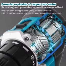Makita DDF487 18V akumulátorová bezuhlíková elektrická vrtačka/šroubovák kompaktní vysoký točivý moment LXT elektrický bezuhlíkový motor s proměnnými otáčkami - náhled 5