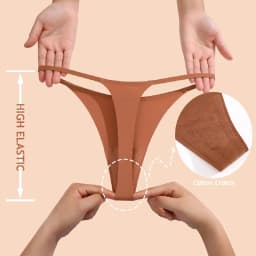 Sada dámských kalhotek, sexy, jednobarevné, vysoce elastické, tanga s nízkým pasem, pohodlné spodní prádlo, moderní dámské prodyšné tangá - náhled 3
