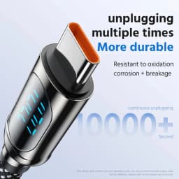 Kabel USB typu C pro Huawei Honor Xiaomi Samsung Super Charge 66W/100W rychlé nabíjení USB A C nabíječka datový kabel drátový kabel - náhled 3