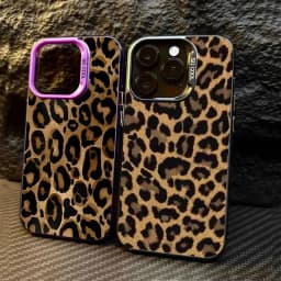 Full Screen Leopard Print Phone Case For IPhone 16 11 12 13 14 15 16 Pro Max Plus 16E Shockproof Bum