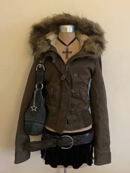 2025 Winter Retro Faux Fur Coats Women 2000s American Vintage Jackets Harajuku Gotihc Punk Clothing 