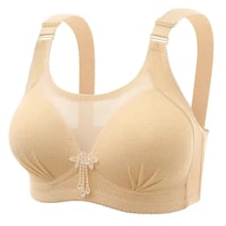 Dámské plus velikosti 36-44 pohodlné bez oceli módní bralette topy středního věku spodní prádlo měkké pevné push-up spodní prádlo pro matky - náhled 6