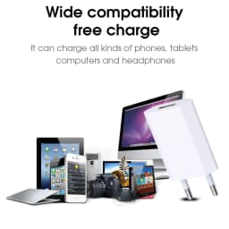 5V/1A USB cestovní nabíječka pro domácnost 1-5 ks EU zástrčka napájecí adaptér do zásuvky nabíječka mobilního telefonu napájecí adaptér pro iPhone Samsung Xiaomi 14 - náhled 6