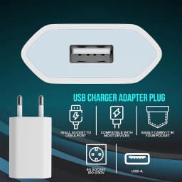 5V/1A USB cestovní nabíječka pro domácnost 1-5 ks EU zástrčka napájecí adaptér do zásuvky nabíječka mobilního telefonu napájecí adaptér pro iPhone Samsung Xiaomi 14 - náhled 3