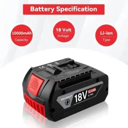 Originální pro 18V baterii Bosch, záložní baterie 18V a 12000mAh, profesionální systém Draadloze, nástroj BAT609 GBA18V80 - náhled 4
