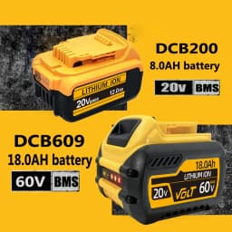 Sada 2 kusů pro DEWALT 20V nabíječku baterií DCB205 12Ah, DCB112 rychlonabíječka pro všechny 20V Max XR pro DEWALT 18V baterie ASTools - náhled 5