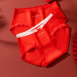 3ks/sada dámských bavlněných kalhotek Good Lucky Red Spodní prádlo Prodyšné dívčí kalhotky Měkké spodní prádlo do pasu Pohodlné dámské spodní prádlo - náhled 3