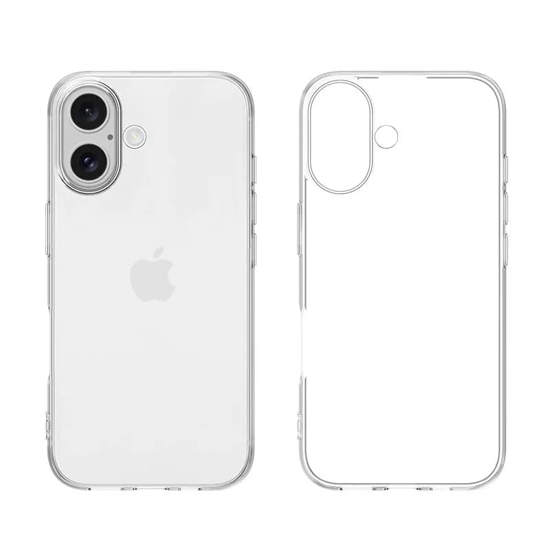 Ultra tenký silikonový měkký kryt na telefon pro iPhone 17 Pro Max, průhledný, tenký, nárazuvzdorný, TPU pro Apple 17 Air 17ProMax 17Air