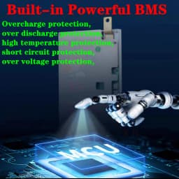 48V 50Ah Lifepo4 48V 40AH lithiová baterie Bluetooth BMS APP 16S pro 2000W skútr, kolo, tříkolku, loď, vozík + 5A nabíječka - náhled 4