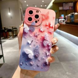 Luxusní romantický akvarelový motýl květinový kryt pro Xiaomi Redmi Note 14 13 12 Pro Plus 12S 11S 11 10 Redmi 13 12 14C 13C - náhled 6