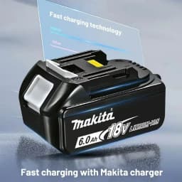 100% originální baterie Makita, 18V 5,0Ah/6,0Ah lithiová baterie, Makita DTW700 DDF487 DGA404 DTD173 DJV182 18V baterie pro elektrické nářadí - náhled 4