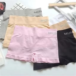 4pcs Safety  Female Panties Pants For Women Seamless Body Shaping Casual Short Ladies Boxer Briefs B