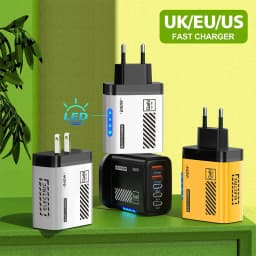 USB Type-C 5 portů Celkem 240W GaN Nabíječka Telefon Adaptér EU/US Nabíjecí Hlava Pro Xiaomi iPhone Huawei Samsung/Notebook/Tablety - náhled 2
