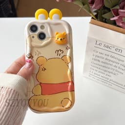 Pouzdro TPU s kreslenými panenkami 3D ušima, vlnité, pro Samsung A15 A25 A35 A55 A07 A17 A06 A16 A26 A36 A56 A05S A14 A24 A34 A54 A13 A23 - náhled 6
