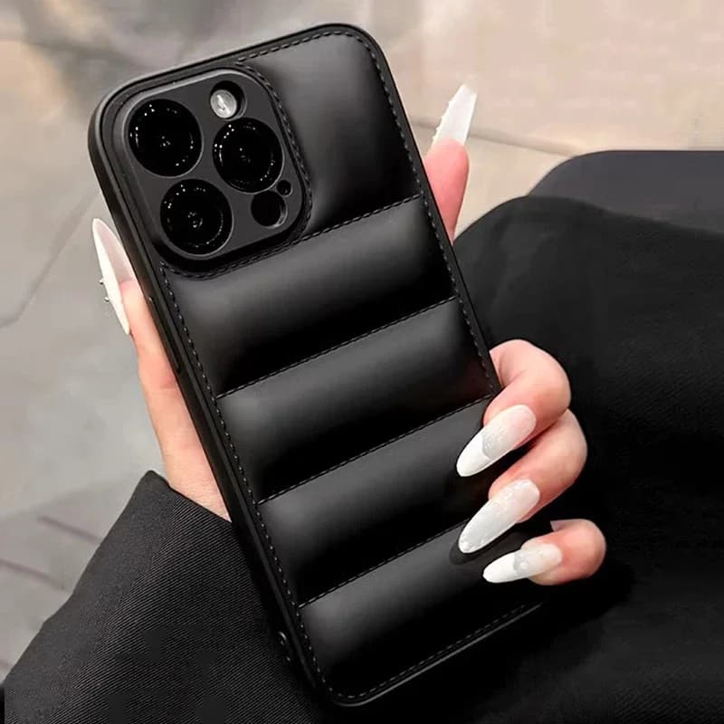 Silikonový kryt s barevným vzorem péřové bundy pro iPhone 16 15 14 13 12 11 Pro Max Plus s celou kamerou, nárazuvzdorným měkkým zadním krytem