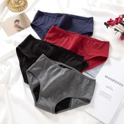 3pcs Menstrual Panties for Women Leak Proof Briefs Cotton Lingerie Absorbency Physiological Underwea