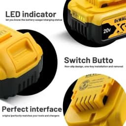 DEWALT 20V baterie 2~6AH dobíjecí lithium-iontová nabíječka baterií DCB118 Bezkartáčový elektrický šroubovák Vrtačka DCD805 elektrické nářadí - náhled 4