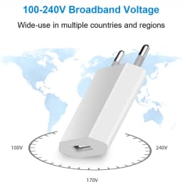 10 ks EU zástrčka AC 5V 1A USB nástěnná nabíječka univerzální přenosná cestovní napájecí adaptér pro mobilní telefony Samsung Huawei iPhone Xiaomi - náhled 5