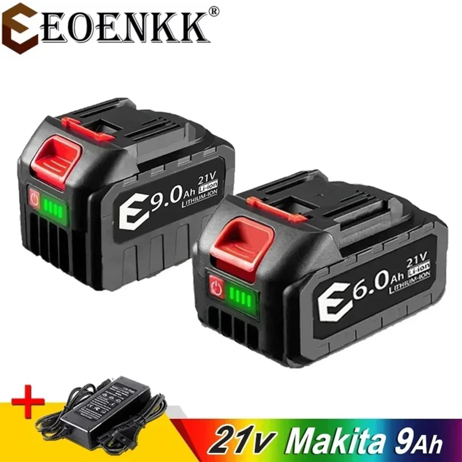 20V 18V 21V dobíjecí lithium-iontová baterie pro Makita 18V B Series elektrické nářadí, úhlová bruska, elektrická pila, rázový utahovák