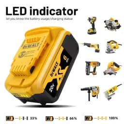 DEWALT 20V baterie 2~6AH dobíjecí lithium-iontová nabíječka baterií DCB118 Bezkartáčový elektrický šroubovák Vrtačka DCD805 elektrické nářadí - náhled 6