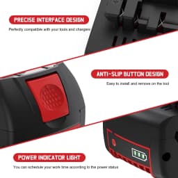 Originální pro 18V baterii Bosch, záložní baterie 18V a 12000mAh, profesionální systém Draadloze, nástroj BAT609 GBA18V80 - náhled 5