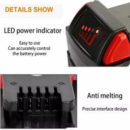 NOVÁ 12000mAH pro Milwaukee M18 18V náhrada za Milwaukee M18B5 XC Li-ion baterie 48-11-1815 48-11-1850 2604-22 2604-20 - náhled 3